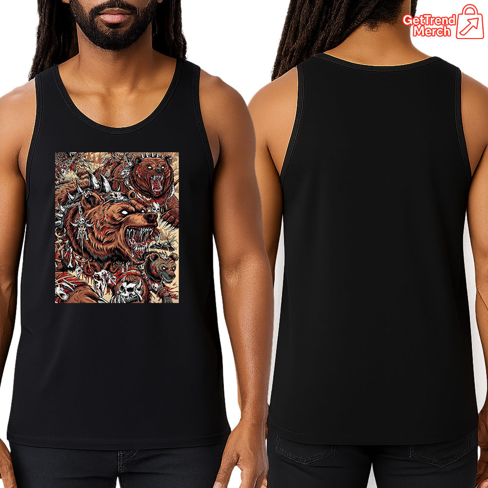 Metallica M72 Denver 2025 Grizzly Bear Battle by JML2Art Tank Top - Merch Collect