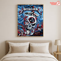 Metallica M72 Nashville 2025 Skull & Hammer, Tennessee Show Tribute Poster & Canvas - Merch Collect