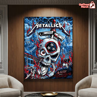 Metallica M72 Nashville 2025 Skull & Hammer, Tennessee Show Tribute Poster & Canvas - Merch Collect