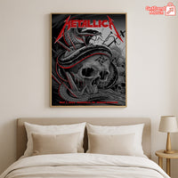 Metallica M72 Nashville 2025 Snake & Skull Poster & Canvas - Merch Collect