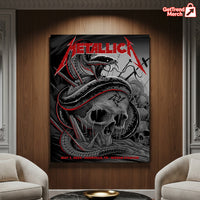 Metallica M72 Nashville 2025 Snake & Skull Poster & Canvas - Merch Collect