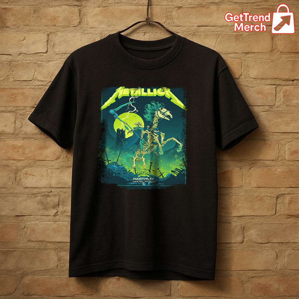 Metallica M72 Houston 2025 Tonight in Houston Graphic T-Shirt - Merch Collect