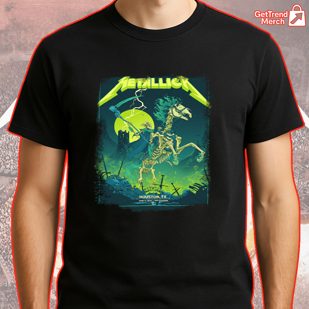 Metallica M72 Houston 2025 Tonight in Houston Graphic T-Shirt - Merch Collect