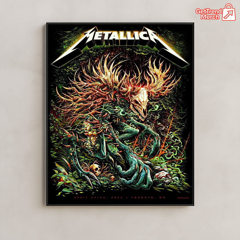 Metallica M72 Toronto April 24–26 2025 Poster & Canvas - Merch Collect