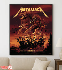 Metallica M72 Toronto April 26 2025 John Guydo Poster & Canvas - Merch Collect