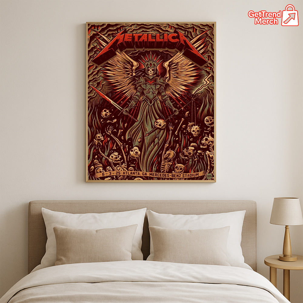 Metallica M72 Atlanta 2025 Tonight in Atlanta Poster & Canvas - Merch Collect