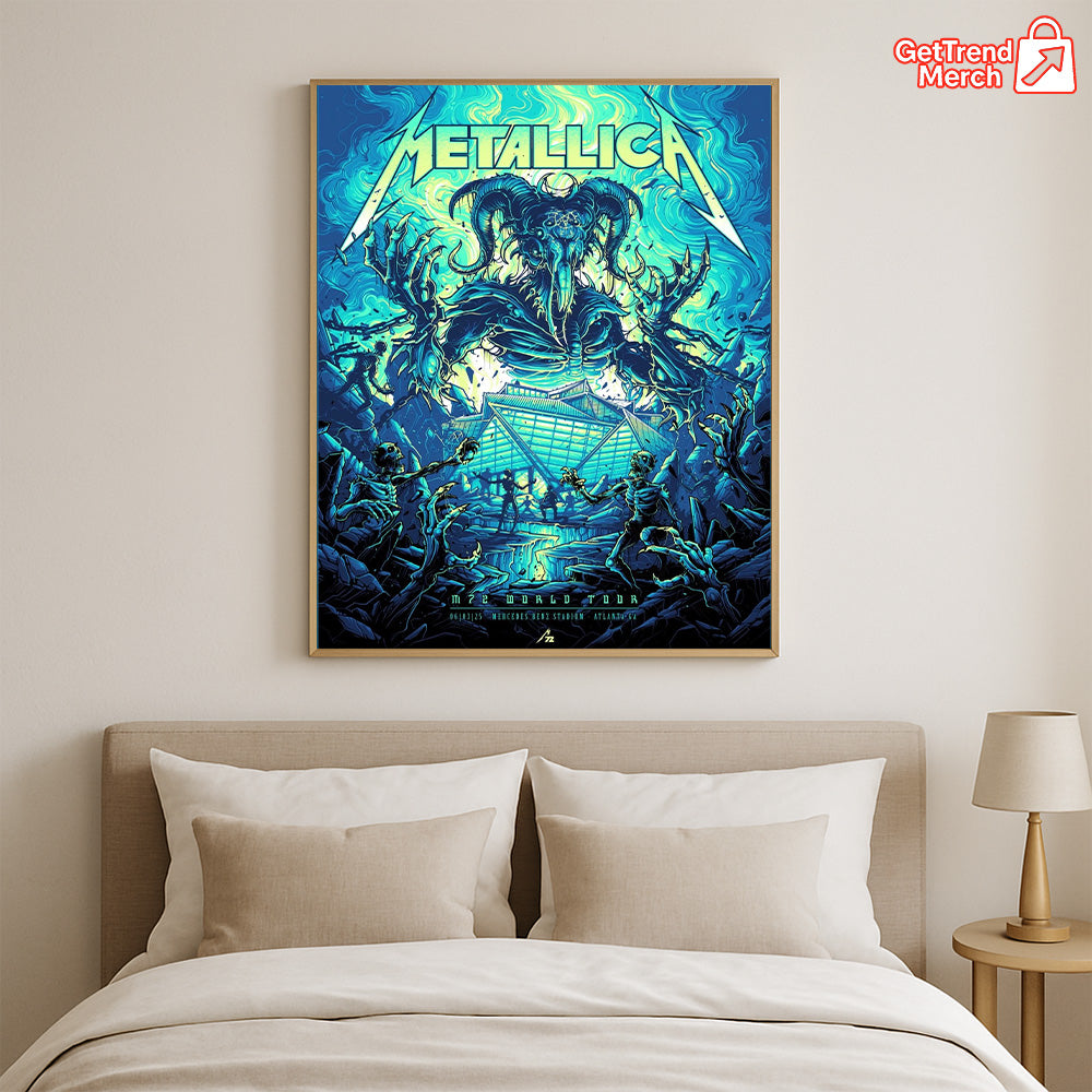 Metallica M72 Atlanta 2025 Setlist Poster & Canvas - Merch Collect