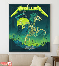 Metallica M72 Houston 2025 Tonight in Houston Poster & Canvas - Merch Collect