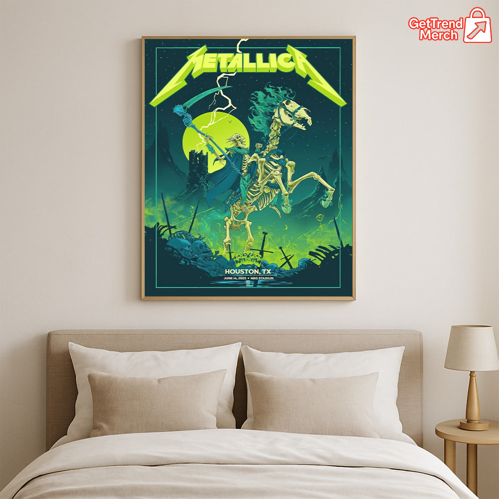 Metallica M72 Houston 2025 Tonight in Houston Poster & Canvas - Merch Collect