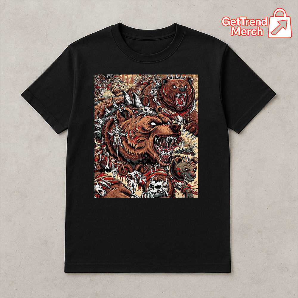 Metallica M72 Denver 2025 Grizzly Bear Battle by JML2Art Graphic T-Shirt - Merch Collect