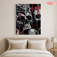 Metallica M72 Santa Clara 2025 Brandon Heart Skull Poster & Canvas - Merch Collect