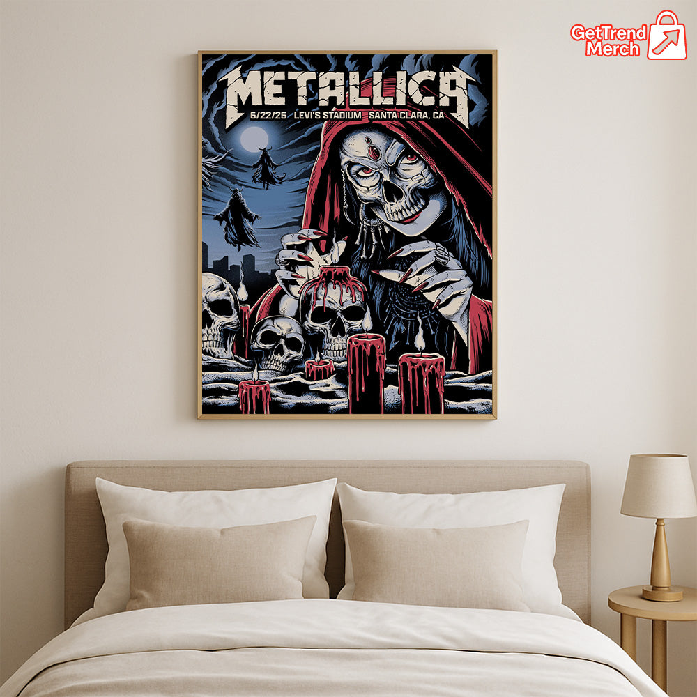 Metallica M72 Santa Clara 2025 Concert Setlist Poster & Canvas - Merch Collect