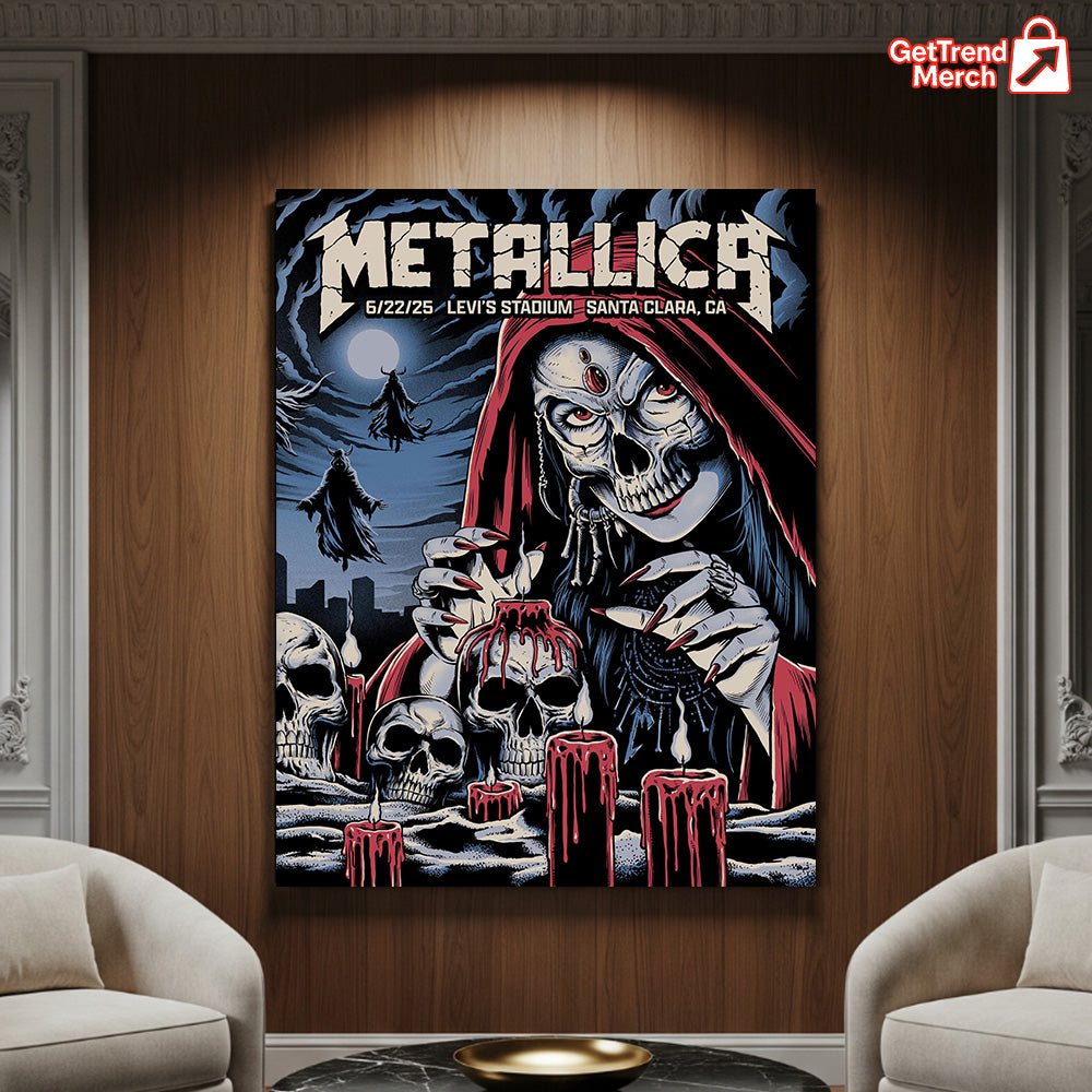 Metallica M72 Santa Clara 2025 Concert Setlist Poster & Canvas - Merch Collect