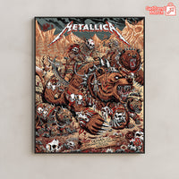 Metallica M72 Denver June 29 2025 Grizzly Bear Poster & Canvas - Merch Collect