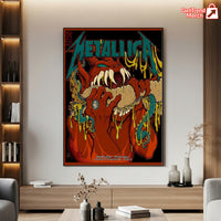 Metallica M72 Philadelphia 2025 Setlist Devil Hot Dog Snake Poster & Canvas - Merch Collect