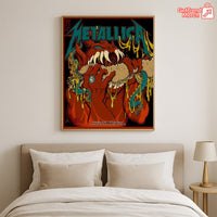 Metallica M72 Philadelphia 2025 Setlist Devil Hot Dog Snake Poster & Canvas - Merch Collect