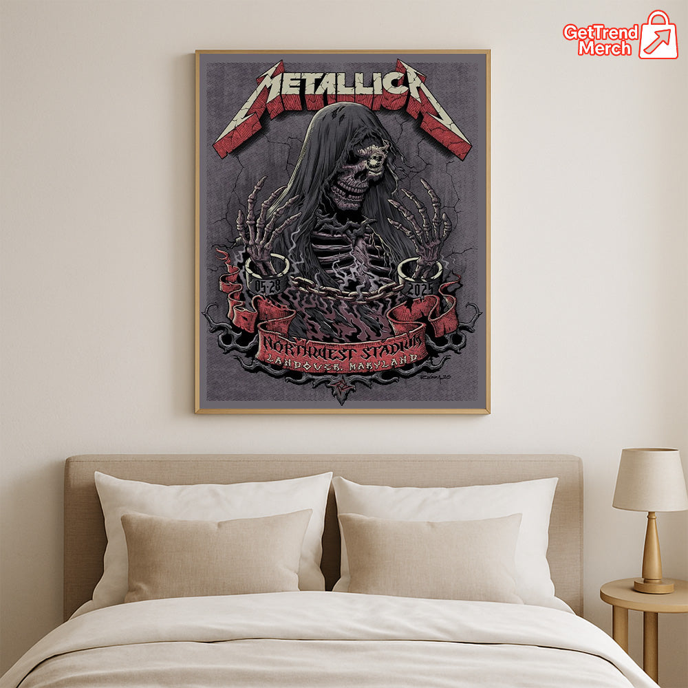 Metallica M72 Landover 2025 Setlist Poster & Canvas - Merch Collect