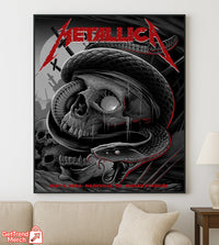 Metallica M72 Nashville 2025 Setlist Poster & Canvas - Merch Collect