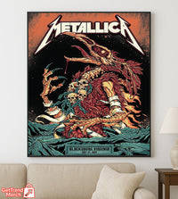 Metallica M72 Blacksburg 2025 Setlist Poster & Canvas - Merch Collect
