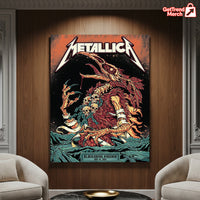 Metallica M72 Blacksburg 2025 Setlist Poster & Canvas - Merch Collect