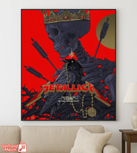 Metallica M72 Columbus May 9 2025 Snake & Skeleton Poster & Canvas - Merch Collect