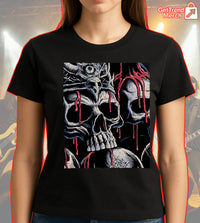 Metallica M72 Santa Clara 2025 Setlist Skull Art by Brandon Heart Graphic T-Shirt - Merch Collect