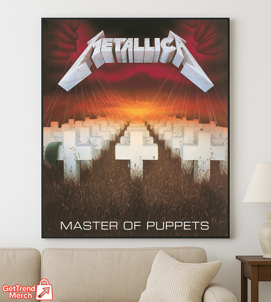 Metallica Master of Puppets Album Cover Poster & Canvas - Merch Collect
