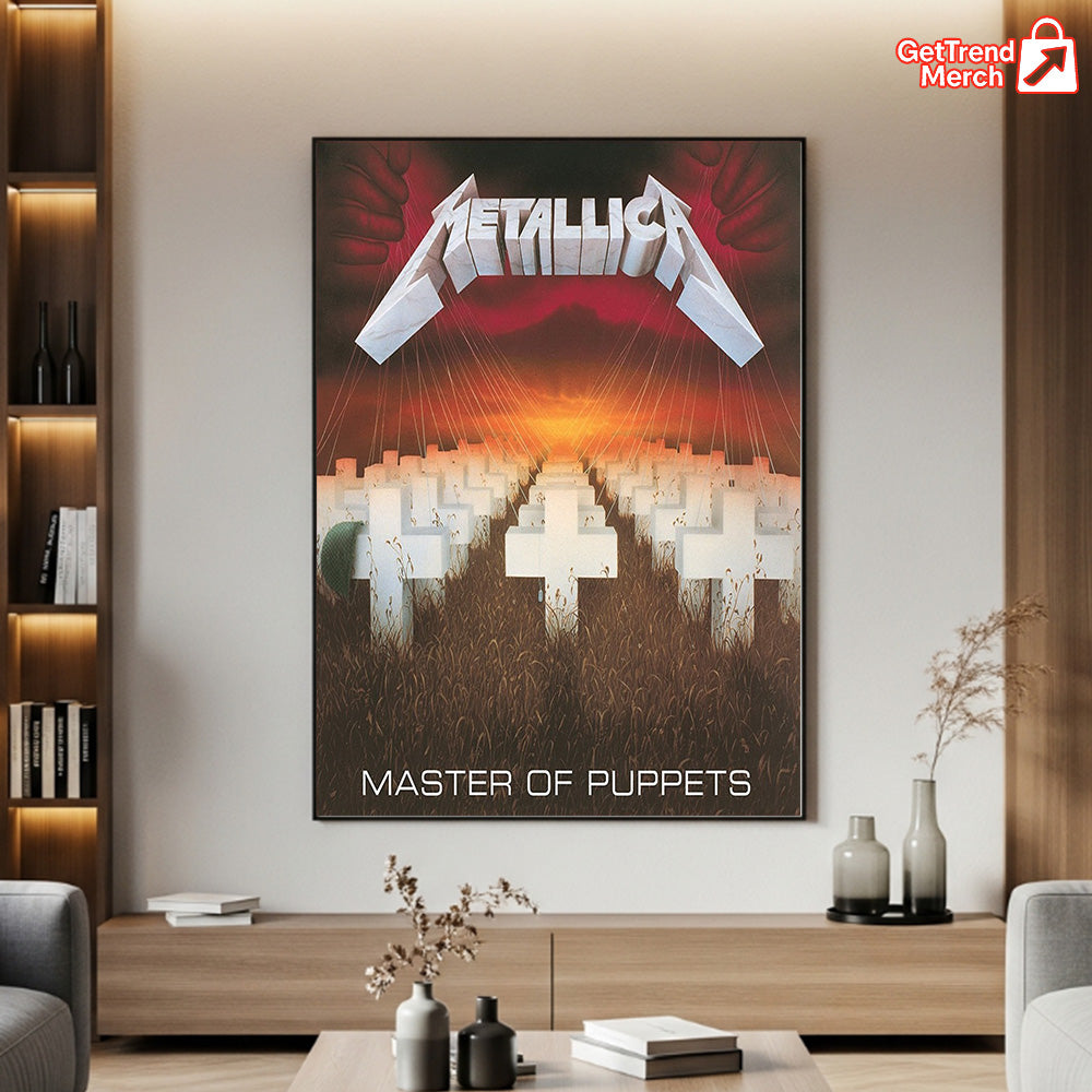 Metallica Master of Puppets Album Cover Poster & Canvas - Merch Collect