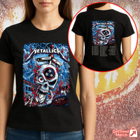 Metallica M72 Nashville 2025 Warrior Skull Setlist Graphic T-Shirt - Merch Collect
