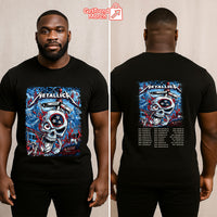 Metallica M72 Nashville 2025 Warrior Skull Setlist Graphic T-Shirt - Merch Collect