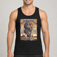 Metallica M72 World Tour Life Burns Faster October 8 and 10 2026 Sphere Las Vegas United States T-shirt featuring a giant Skull Tornado above a desert graveyard with Las Vegas skyline artwork.